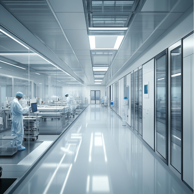 Salas limpias para la producción de semiconductores